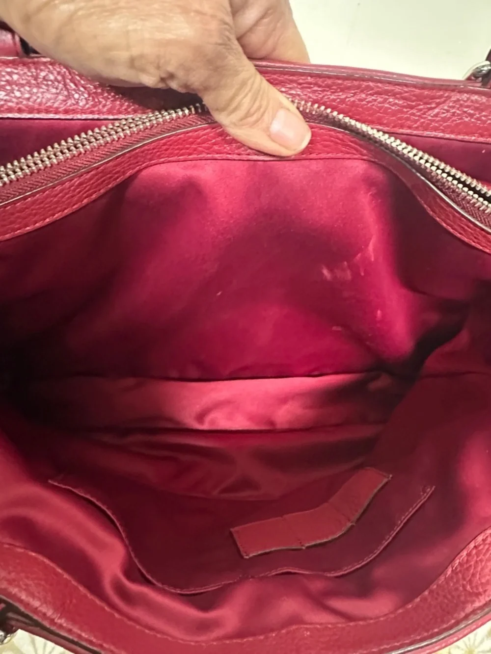 Coach Park  Large Carryall F23268 in Red Pebbled Leather